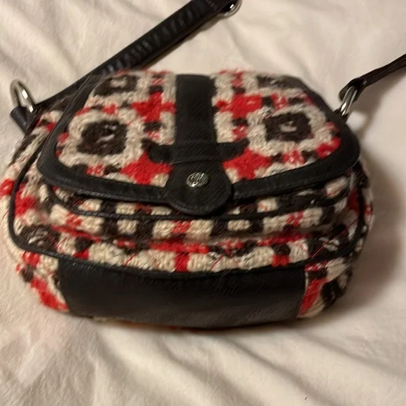 Vera Bradley Tweed Mini Saddle Crossbody Bag - Picture 4 of 9